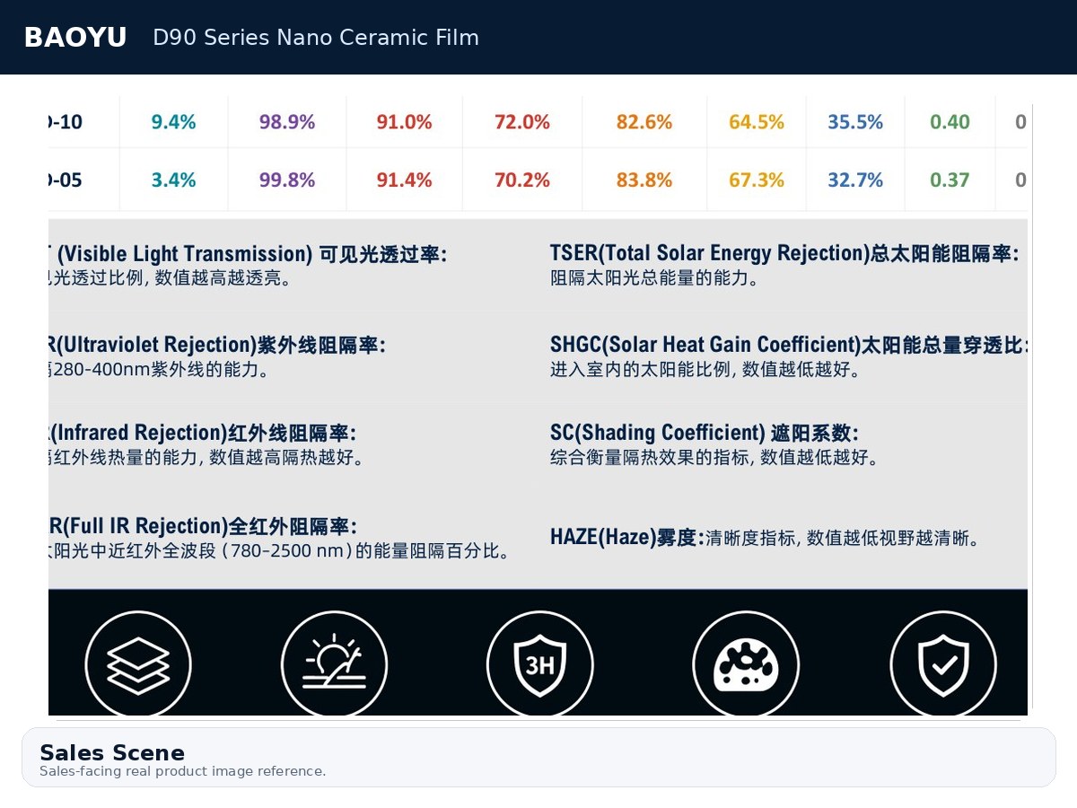 D90 Series Nano Ceramic Film product display 10